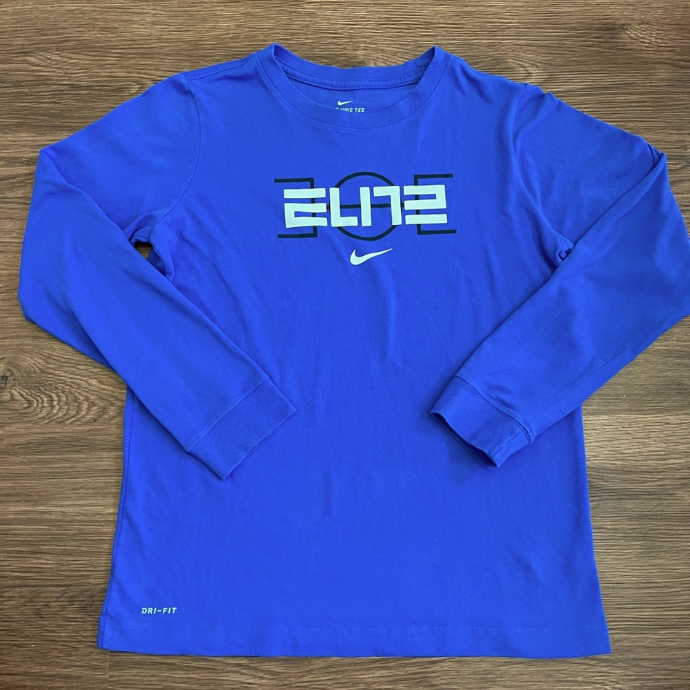 Nike Dri-Fit Long Sleeve Tee - Boys Big Kids Large